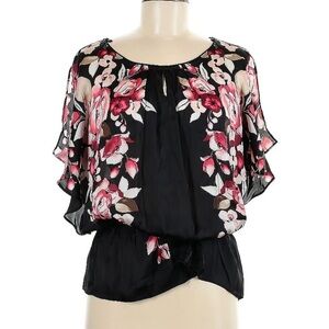White House Black Market Floral Top